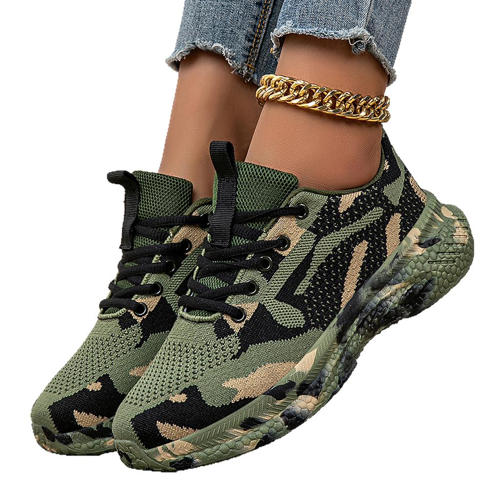 Large size camouflage shoes women's summer outdoor sports mountaineering student army training shoes mesh training shoes