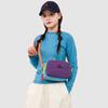 Spliced Contrast Shoulder Bag Multi-compartment Large Capacity Waterproof Crossbody Bag