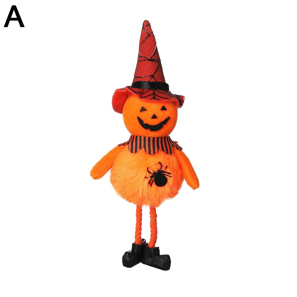 

Halloween Pendant Car Accessories Rearview Mirror Cute Plush Witch Pumpkin Doll Hanging Pendants Halloween Ornaments Decoration