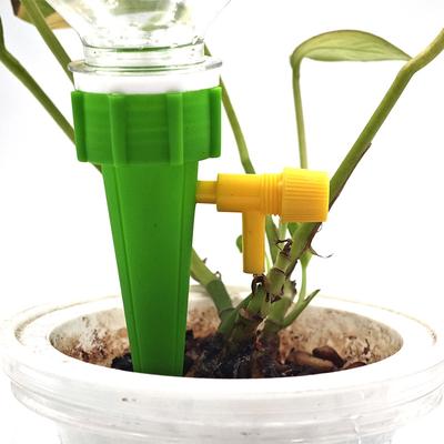 10pcsSelf-service Lazy Flower Watering Device, Automatic Watering Device, Household Adjustable Flow Rate Drip Water Seepage Device,