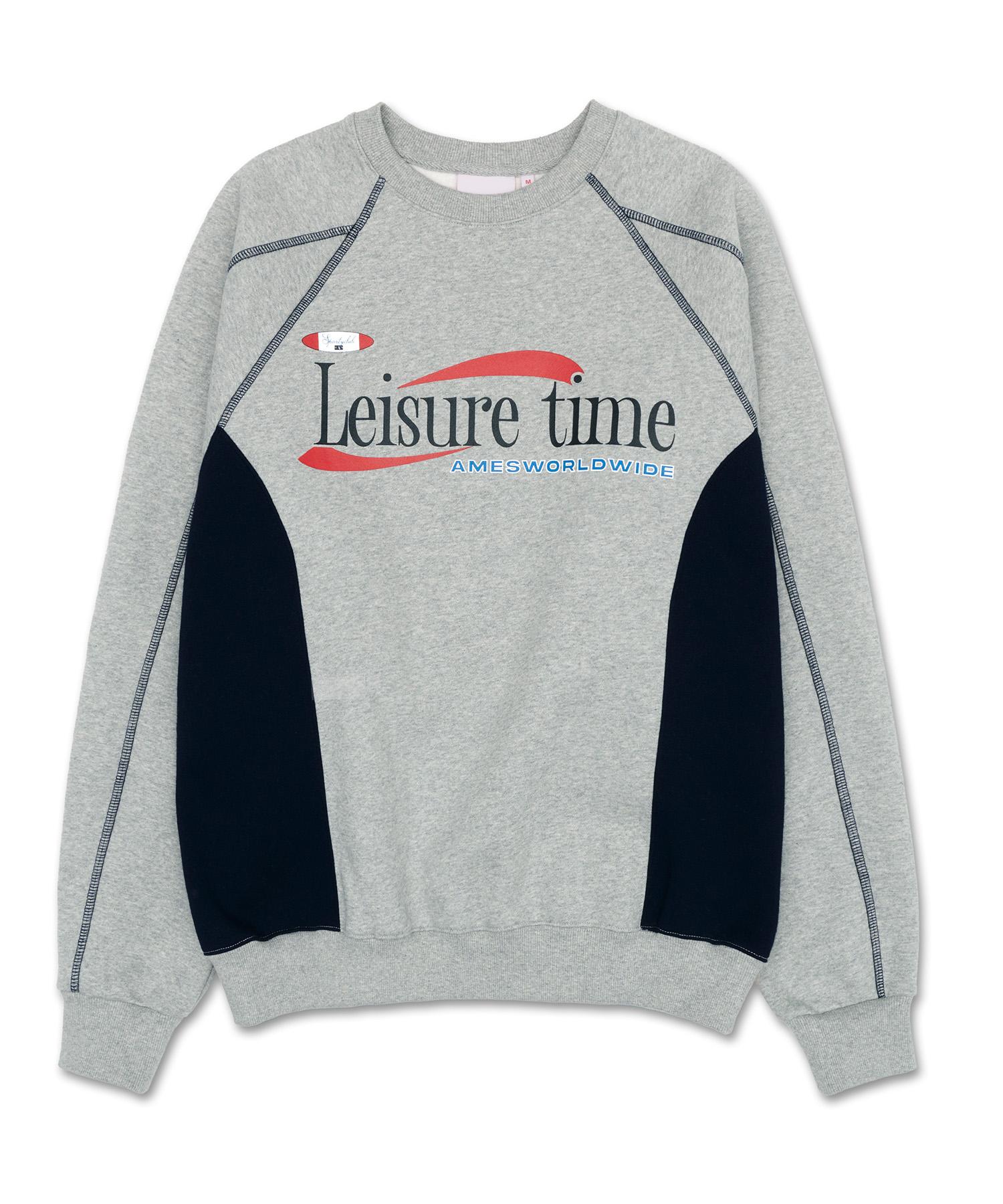 Ames Worldwide Leisure Time Logo Sweatshirt Gray (Am2Dsum441A) Grey L