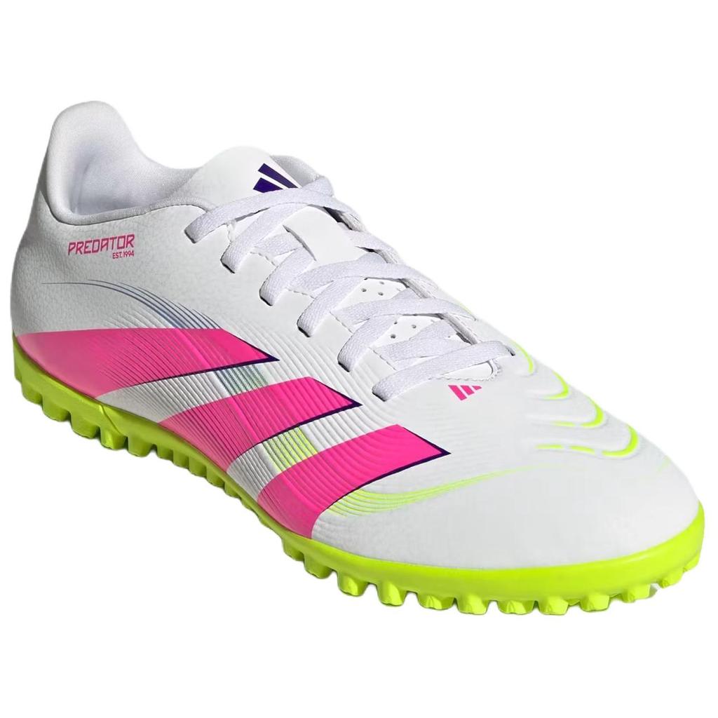 Adidas Predator Club Versatile Comfortable TF (Rubber Studs) Fabric Non-Slip Wear-Resistant Football Shoes Men Football Shoes White Pink ID3785