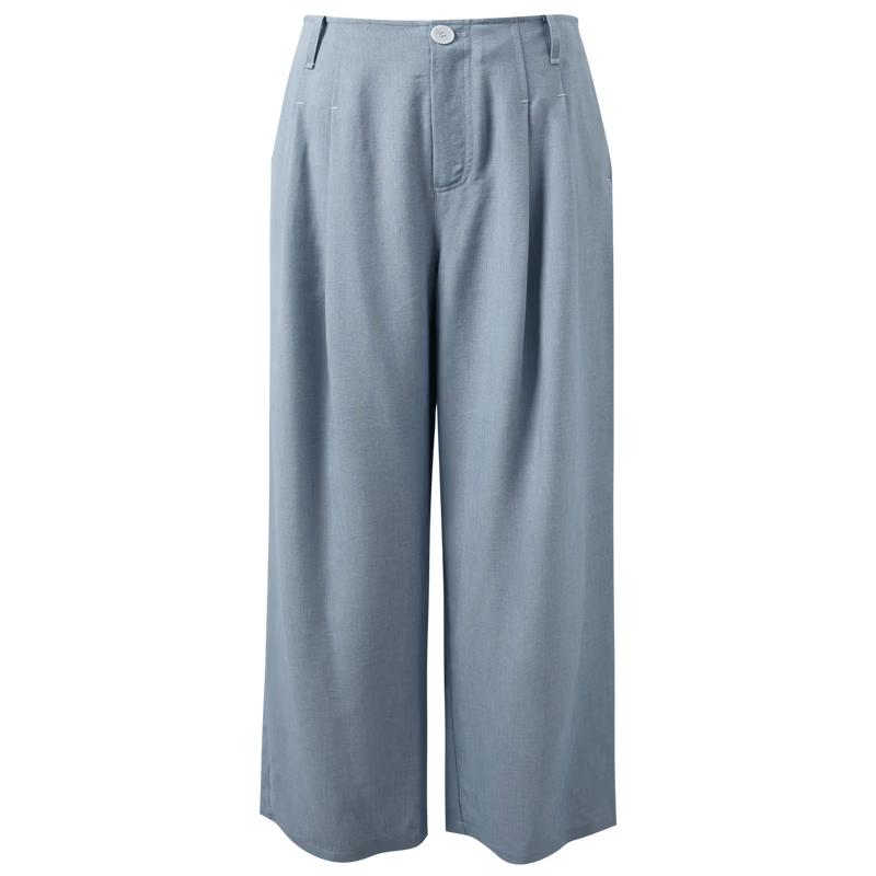 SanCai Women s High-Waist Wide-Leg Drape Pants S
