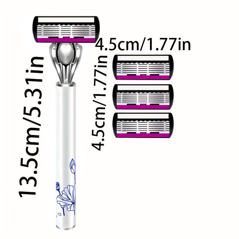 6-layer Razor Blade, Men's Stainless Steel Blade, Classic Water Washed Razor, Sharp Blade for Clean Shaving