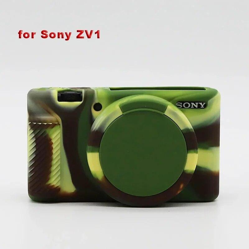 

М який чохол для камери для Sony RX100 III IV V ZV1 Гумовий захисний чохол для корпусу Сумка Skin Camera Protector Frame ZV1 камуфляжний