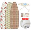 Ironing Board Cover Scorch Resistant Premium Cotton Padding Anti-Slip Washable Reusable Cover for Home Laundry Room Use