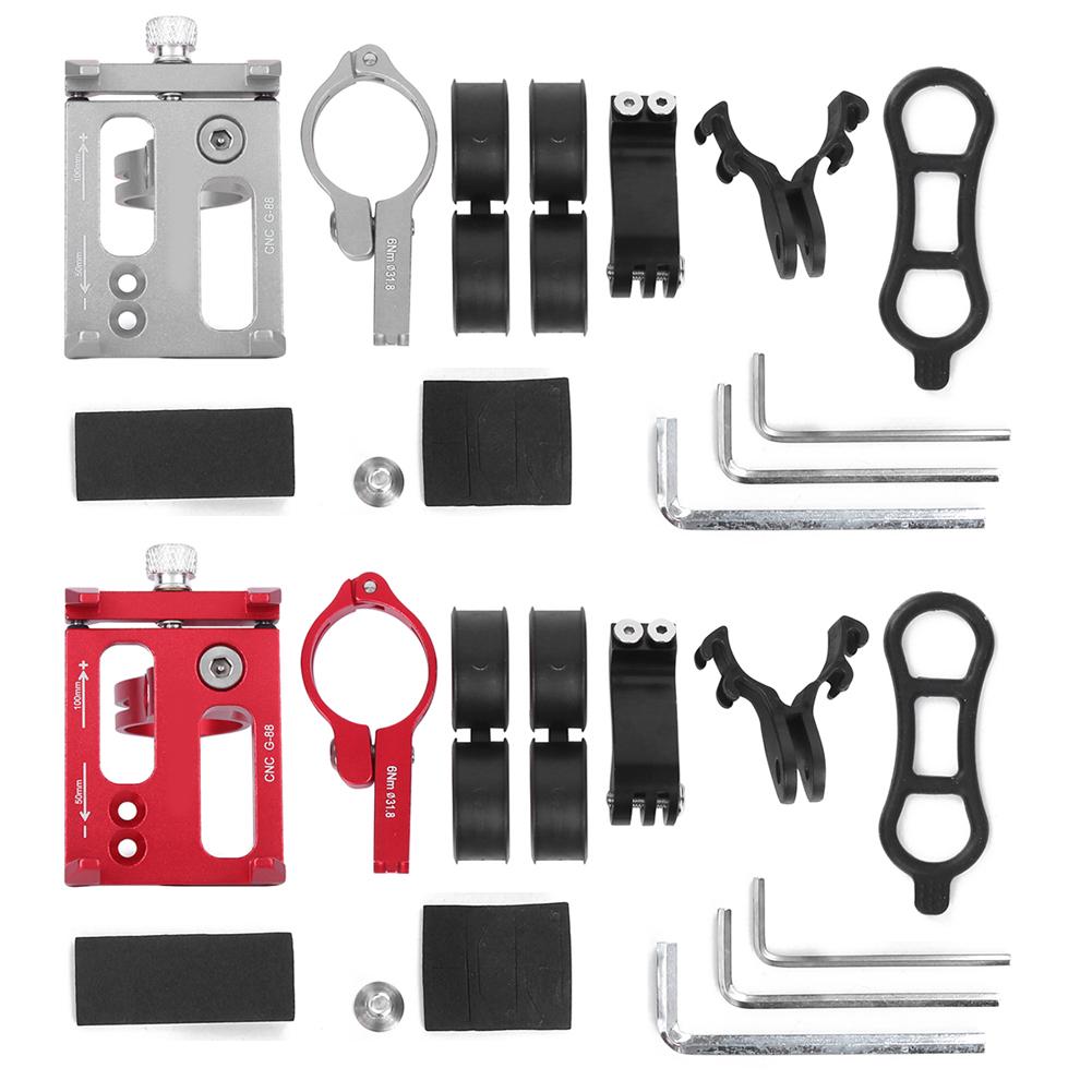 

G88 Кронштейн для мобильного телефона на горном велосипеде, подставка для навигации мотоцикла с поддержкой фонарика Titanium