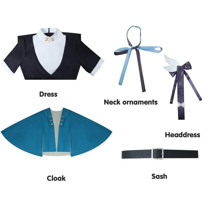 

Honkai Rail Star Firefly Cosplay Costume Dress Polyester Role Play Outfit Girl XS