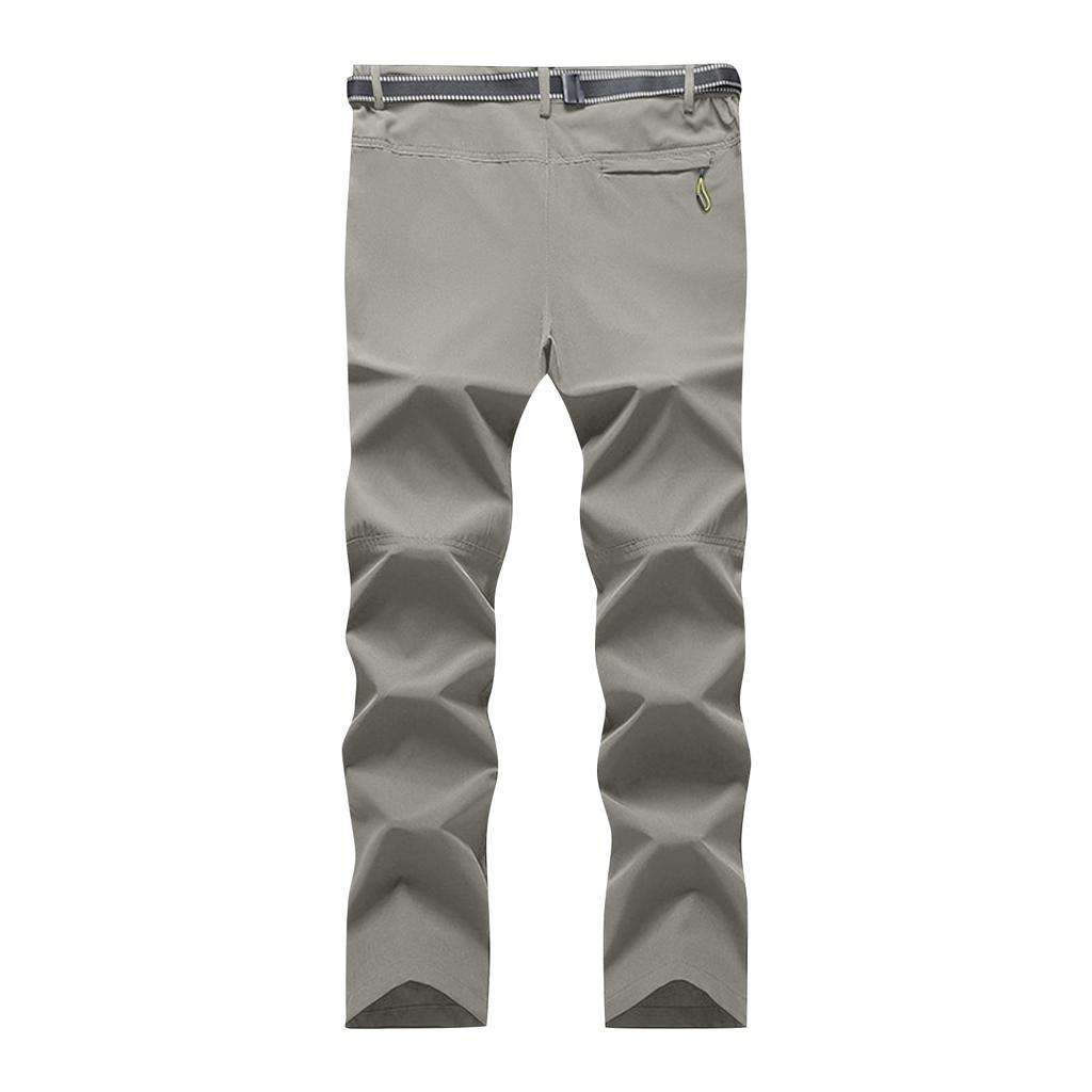 Men's Quick Dry Cargo Pants - Multi-Pocket Straight Leg Outdoor Pants for Summer
