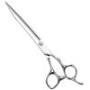HUASIS HU48 7.5" 8'' Dog Straight Scissors Grooming 440C Stainless Steel Mirror Polished 61HRC Hardness Handmade Pet