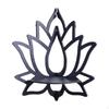 Lotus Shape Corner Shelf Wood Floating Hollow Decorative Flower Storage Rack for