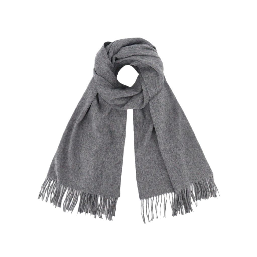 100% wool scarf women's autumn and winter senior feeling warm fashion simple versatile atmosphere feeling extended shawl