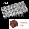 Molde de Chocolate de Policarbonato Herramientas de Repostería Para Decoración de Pasteles Repostería Horneado Molde de Caramelo de Chocolate Utensilios para Hornear