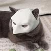 Cat Bat Avenger Face Cushion Cat Bat Cosplay Hat with Ear Openings Party Dress-up Costume Prop for Pet Decoration