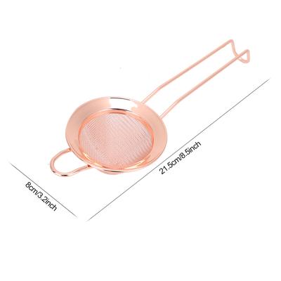 Stainless Steel Cone Shape Cake Powder Filter Cocktail Mesh Strainer Bar Accessories