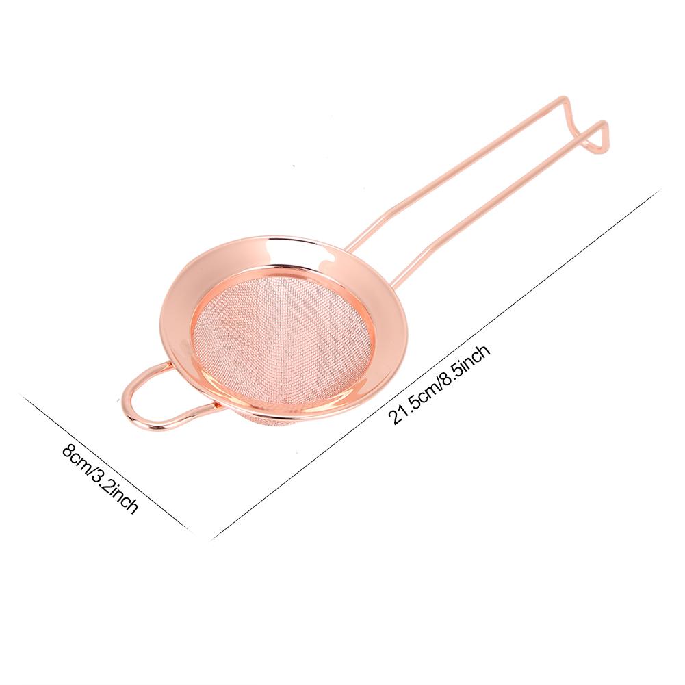 Stainless Steel Cone Shape Cake Powder Filter Cocktail Mesh Strainer Bar Accessories