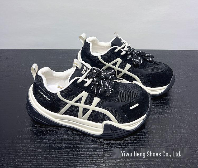 2025 Spring/Autumn Forrest Gump Lightweight Versatile Red Women's Trainer Shoes with Thick Soles