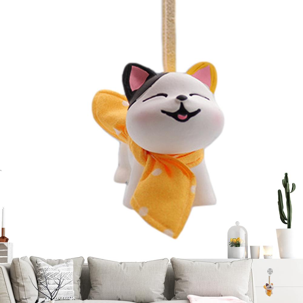 

Милый автомобильный кулон в виде щенка-бантика, прочный автомобильный брелок для зеркал заднего вида, украшения для салона автомобиля, аксессуары прозрачный