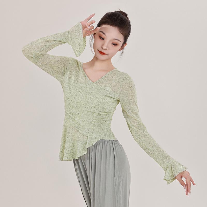 Adult Long-Sleeve Dancewear for Autumn/Winter – Modern & Classical Dance Practice Top