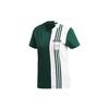 Adidas Adibreak Tee Logo Print Spliced Breathable Sports Round Neck Short Sleeve T-Shirt Women Tops Green GJ6584