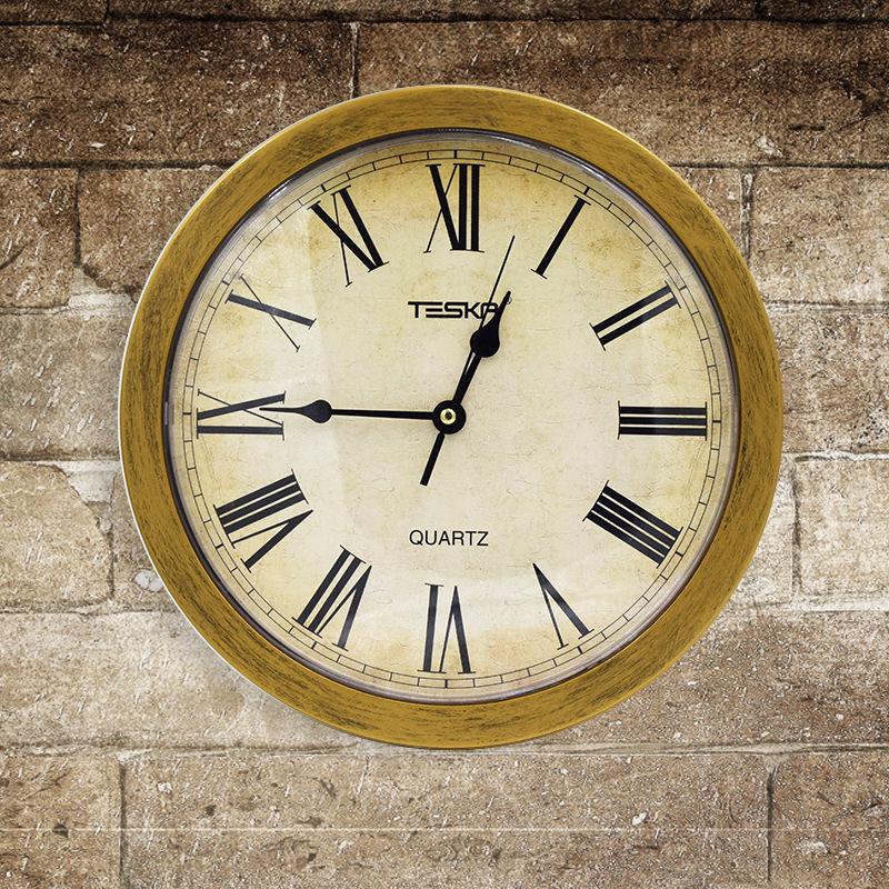 Silent Wall Clock with Hidden Storage for Home Decor