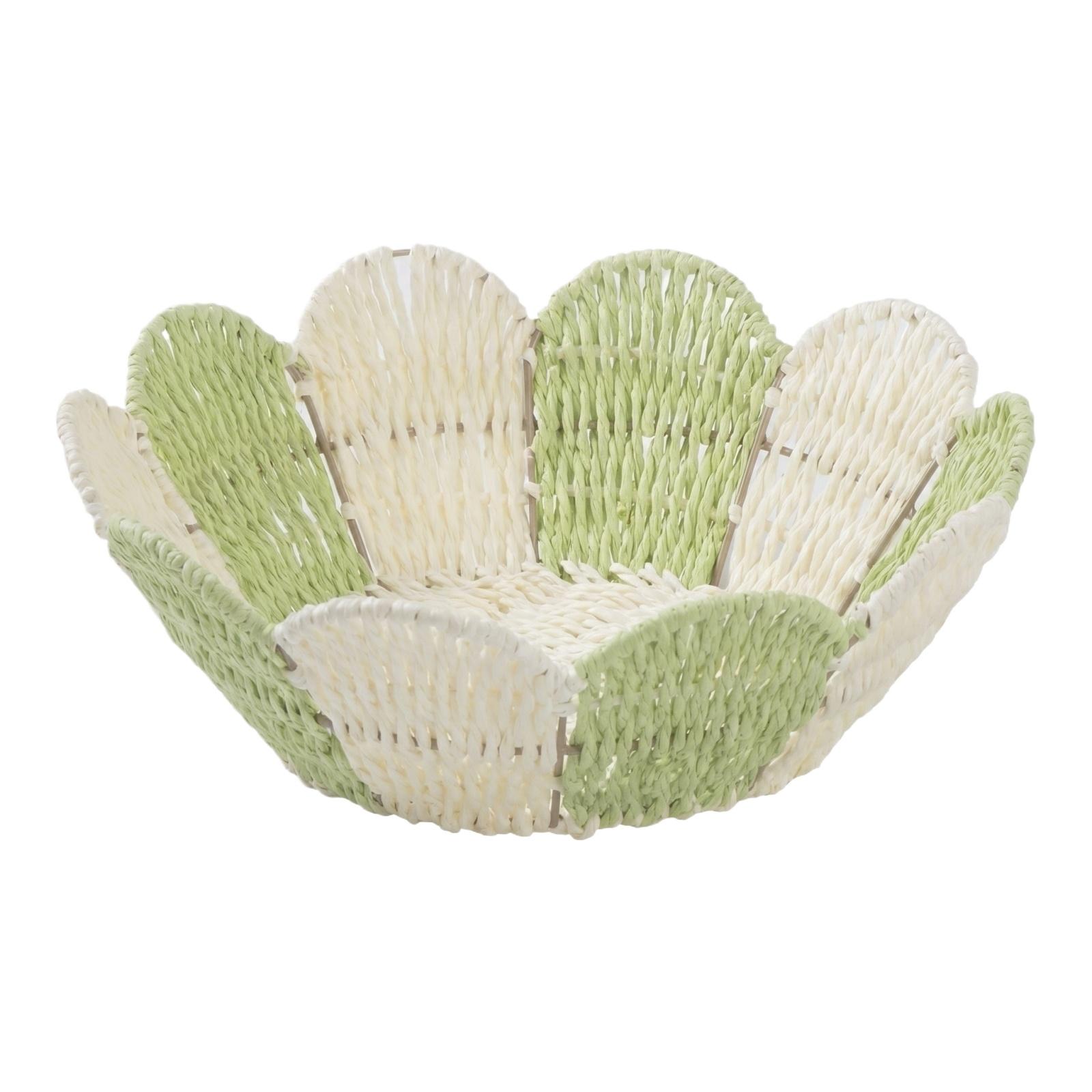 

Woven Storage Baskets, Fruit Baskets, Living Room Snack And Miscellaneous Item Storage Baskets, Vegetable Baskets, Desktop Cosmetic Organizers. One Size зелений