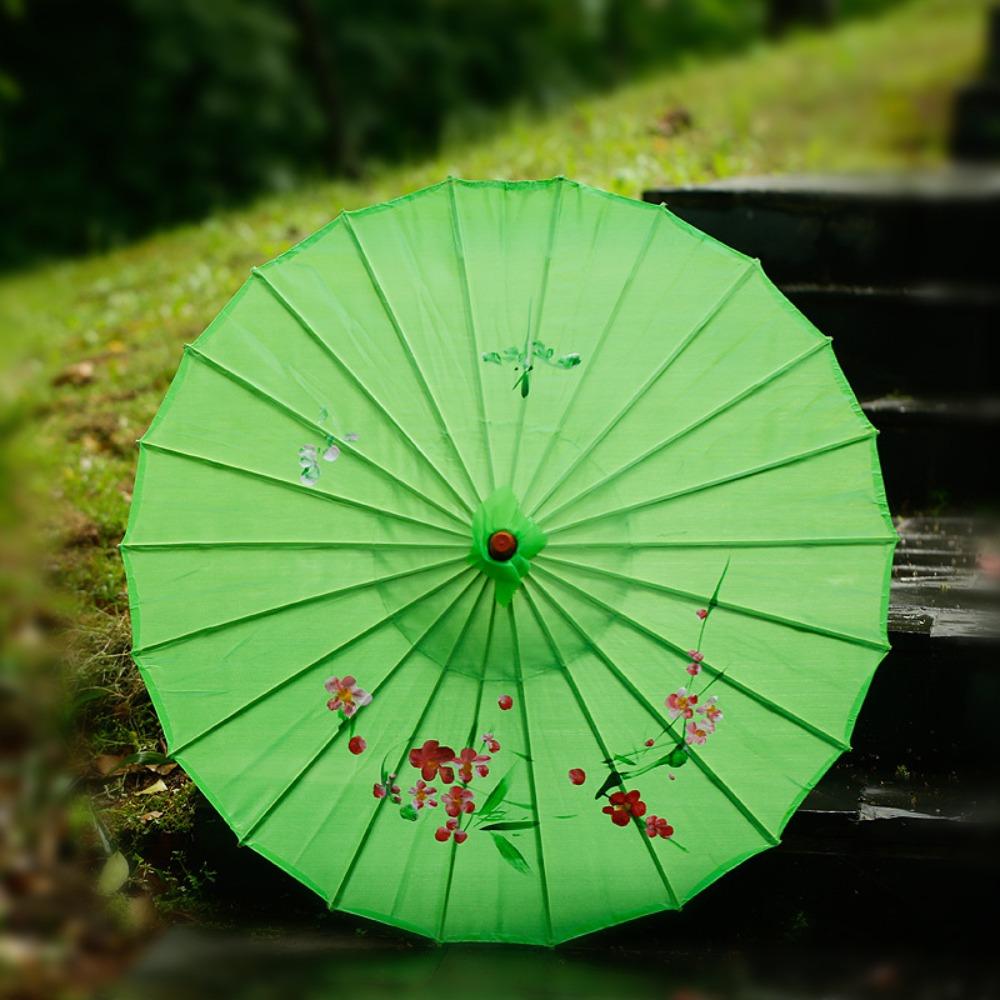 Classical DIY Painting Paper Umbrella Vintage Oil Paper Umbrella  Kindergarten