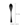 Black High Quality Flatware Set Restaurant Dinnerware Set Matte Knife Fork Spoon Tea Set Stainless Steel Kitchen Tableware Set