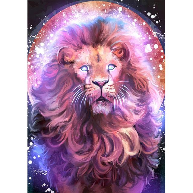 Fantasy Animals Water Fire Elemental Fusion Prints Poster Canvas Painting Modern Wall Art Picture Living Room Bedroom Home Decor