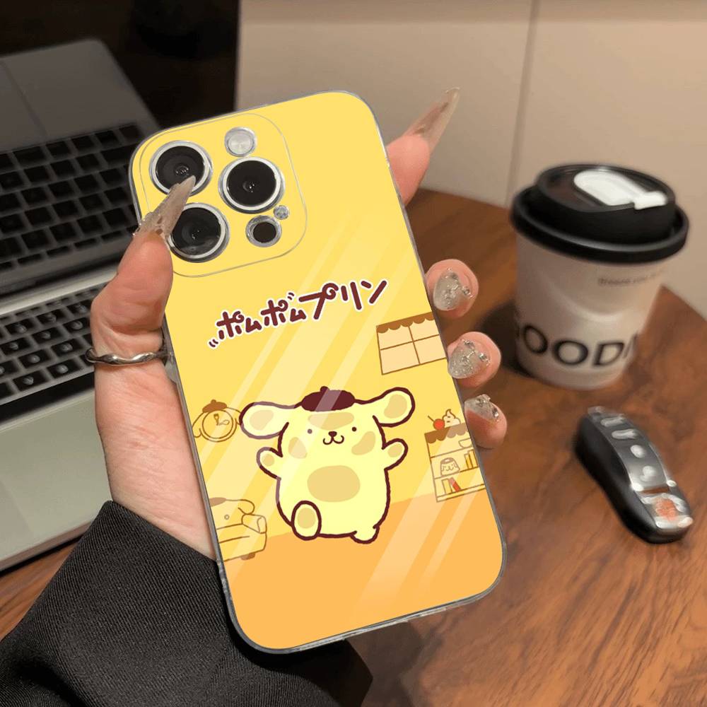 

Мультяшный P-Pompompurins Милый Прозрачный Чехол Для Телефона Для IPhone 16 15 14 13 12 11 Pro Max Plus Мягкая Крышка iPhone 12