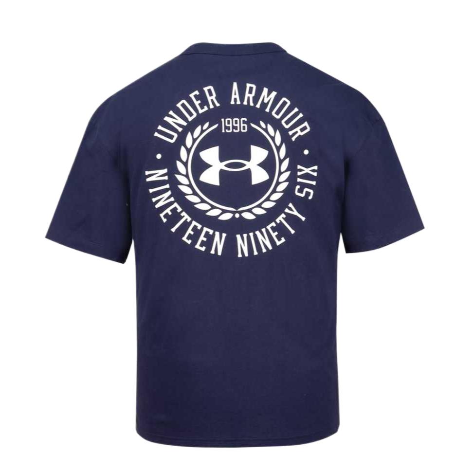 Under Armour APAC HW Graphic Comfortable Soft Skin-Friendly Fashion Short Sleeve T-Shirt Men Tops Blue 6007564-410