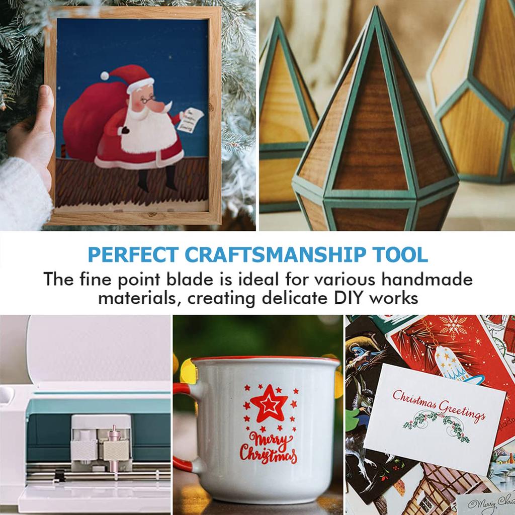 Głębokie ostrze tnące z wężykiem 30/45/60 stopni Ostre ostrze z głębokim punktem Narzędzia do cięcia pianki, płyty wiórowej, skóry Kompatybilne z Cricut Cutting