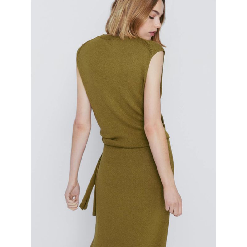 MD Women clothes New Side Knot Decoration Comfortable Sleeveless Sweater Knit vest Top Female 05727676515