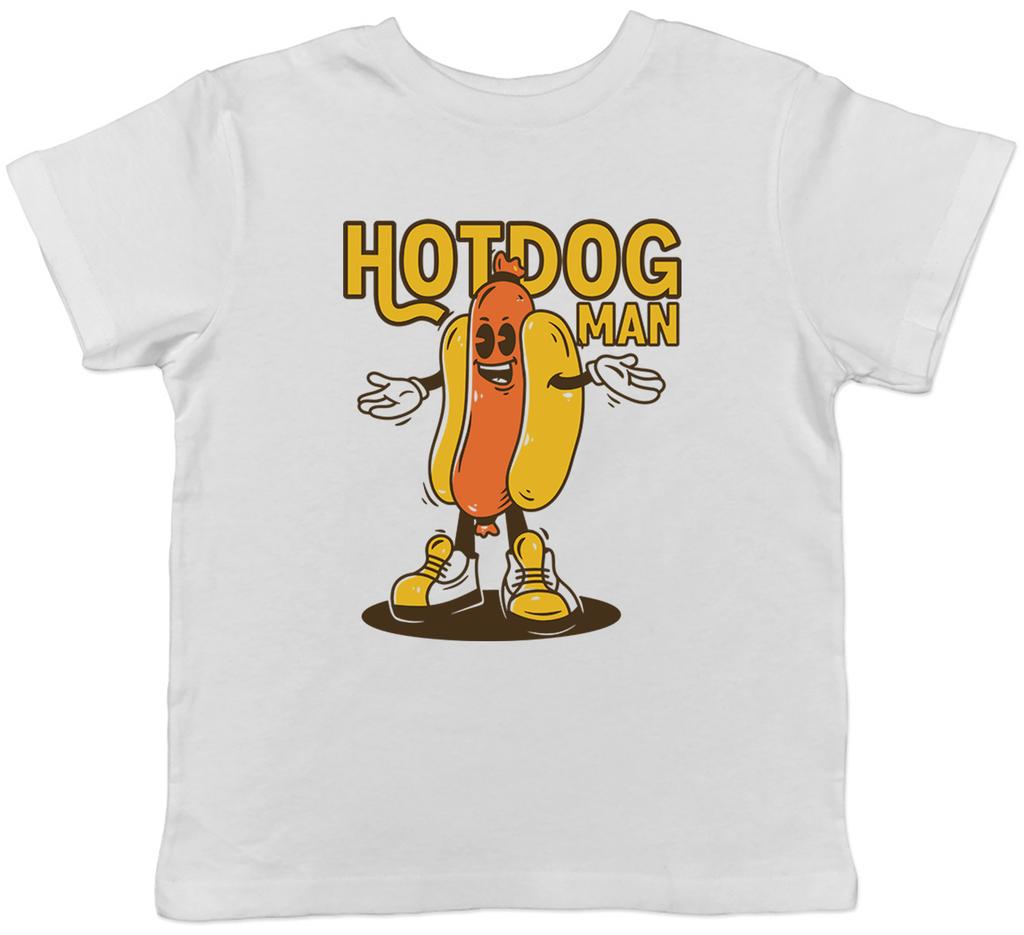 Funny Hot Dog Man Kids T-Shirt Onions Ketchup Mustard Sausage Childrens Boy Girl