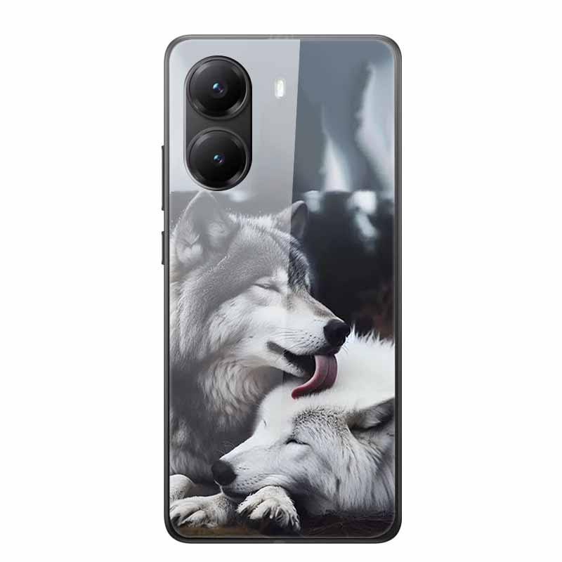 Tempered Glass Case For Xiaomi Poco X7 Pro Case Hard Glass Back Cover Soft TPU Bumper For Redmi Turbo 4 Phone Case X7Pro Turbo4