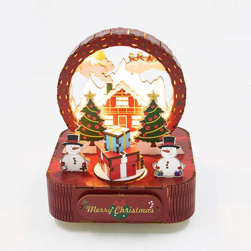 3D Handmade Architectural Music Box Puzzle - DIY Creative Ornament Gift
