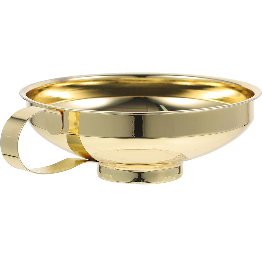 Stainless Steel Canning Funnel Wide Mouth Metal Funnel for Kitchen Jar Filling Oil Juice Soy Sauce Liquid Transfer Tool