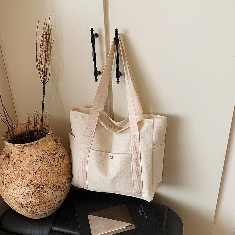 Simple Commuter Niche Design Large-capacity Tote Bag Literary College Students Class Shoulder Bag Bag
