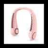 Bladeless Neck Fan - 3-Speed Portable Hands-Free Wearable Personal Fan, USB Rechargeable, Pink