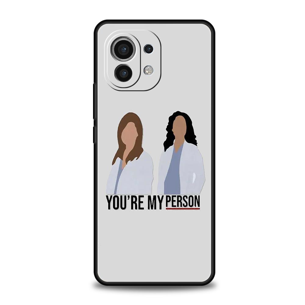 Phone Case For Xiaomi Mi 15 14 14T 13T 12T Pro 12 13 11 Lite 5G 11T X6 X5 Pro Soft TPU Cover Greys Anatomy You Are My Person