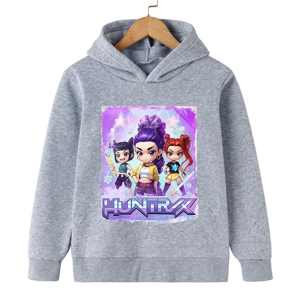 Sudadera con capucha infantil de otoño/invierno con estampado de grupo femenino de K-Pop, sudadera deportiva de corte holgado.