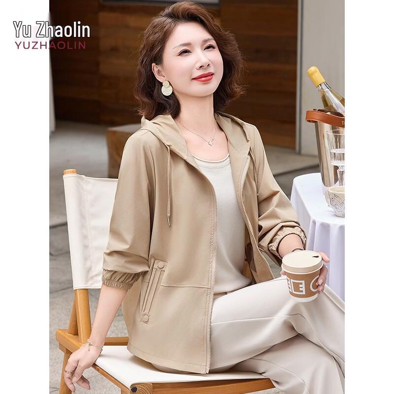 Yuzhaolin Women s Short Hooded Casual Jacket 2XL