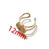 4 pièces/lot Bagues Ouvertes en Acier Inoxydable Supports Base Plate Vide Carré Rond Ovale Plateau Cabochon Résine Cadre Bijoux Fabrication