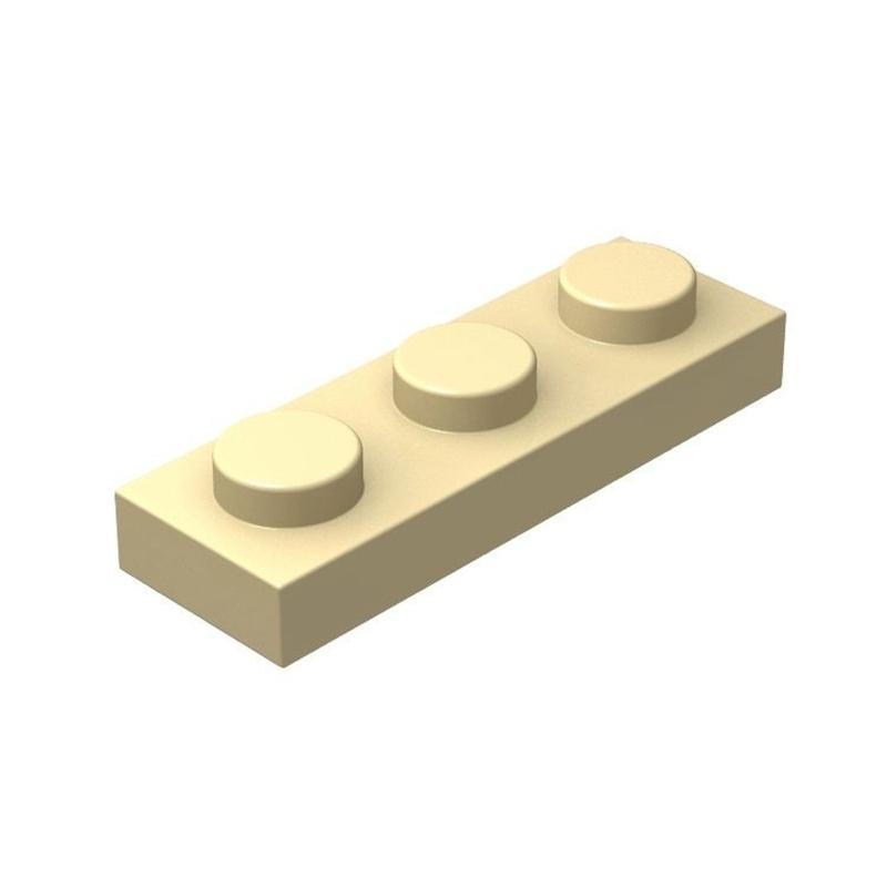 60pcs/lot MOC Bricks Plate 1x3 Compatible With 3623 Children's Toys DIY Building Block Particles Plate Technical Toy