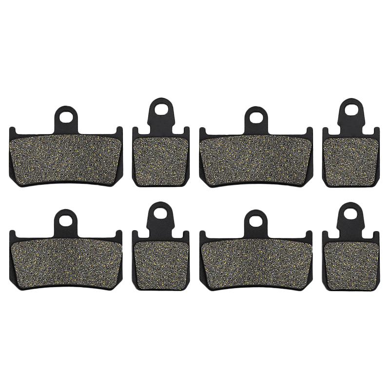 Cyleto Motorcycle Front or Rear Brake Pads for Yamaha YZFR1 YZF-R1 YZF R1 2007 2008 2009 2010 2011 2012 2013 2014