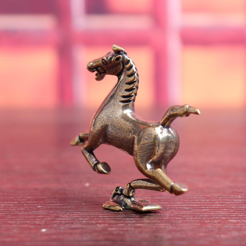 

Латунні Фігурки Коней Домашня Настільна Прикраса Удача Зодіак Кінь Офісний Декор Мініатюри Бронзові Колекційні Вироби бронзовий