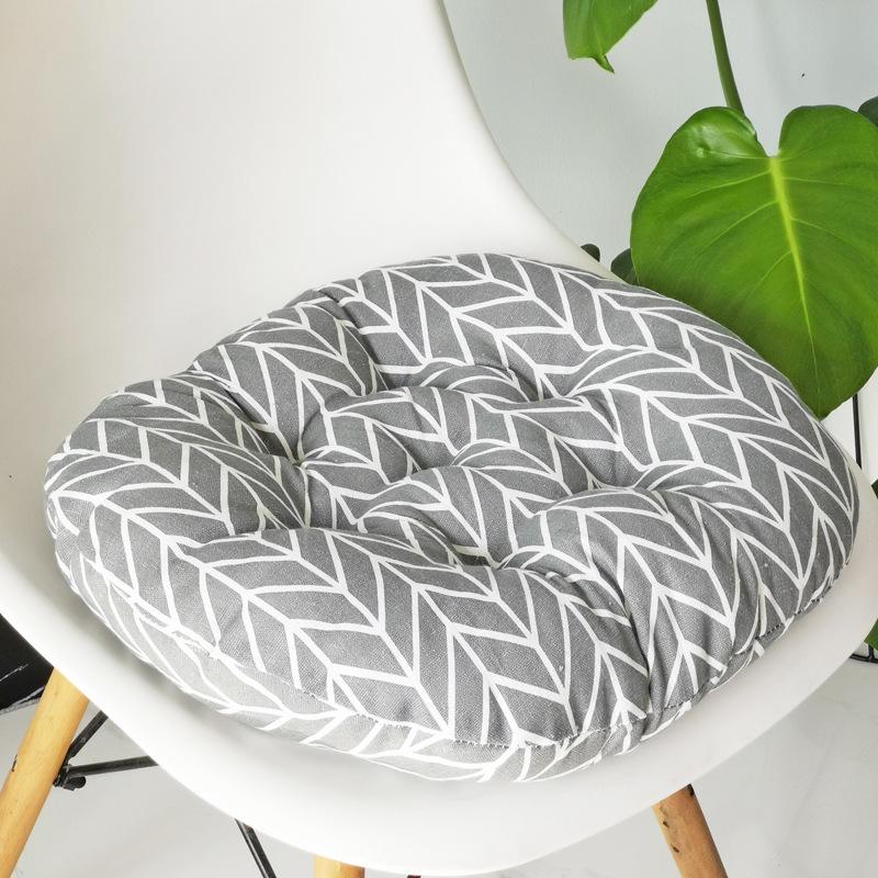 Coarse Cloth Round Style Cotton and Linen Style Seat Cushion Home Circular Cushion Japanese Style Futon Cushion Decoration