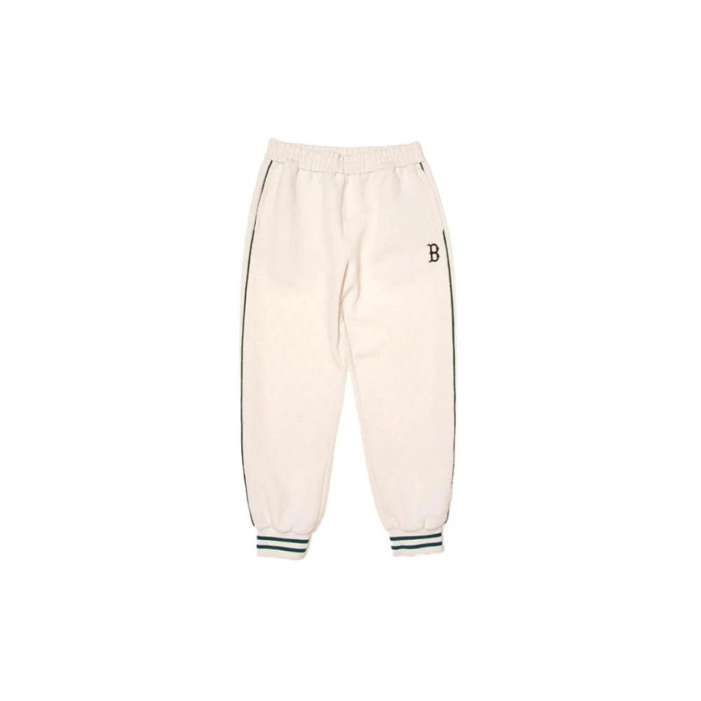 New MLB Jacquard Monogram Boston Red Sox Pants Casual Pants Unisex Cream 3APTM0544-43CRS