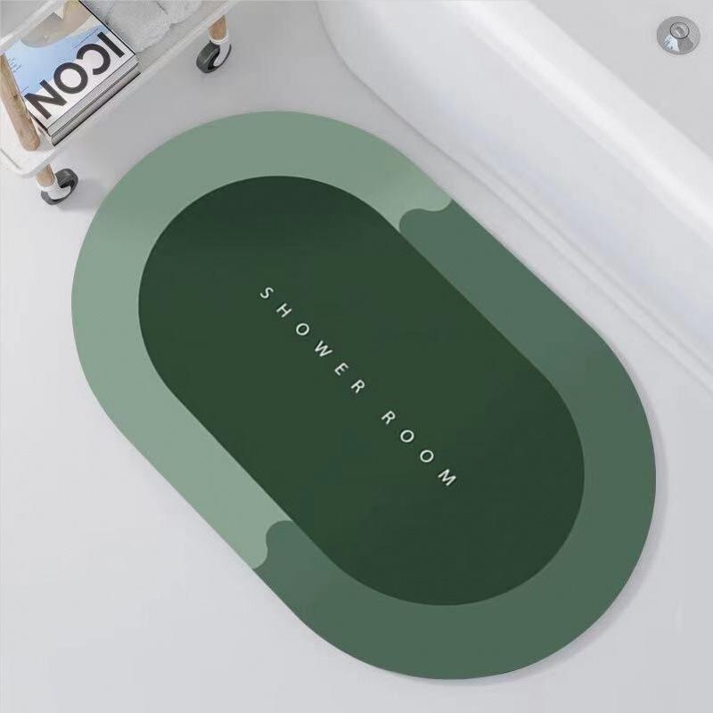 

Technology Cloth Bathroom Moisture-wicking Non-slip Mat Diatom Mud Quick Drying Foot Mat Home Bathroom Entryway Pad 40X60CM