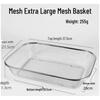 Homeglen Large Square Stainless Steel Draining Basket